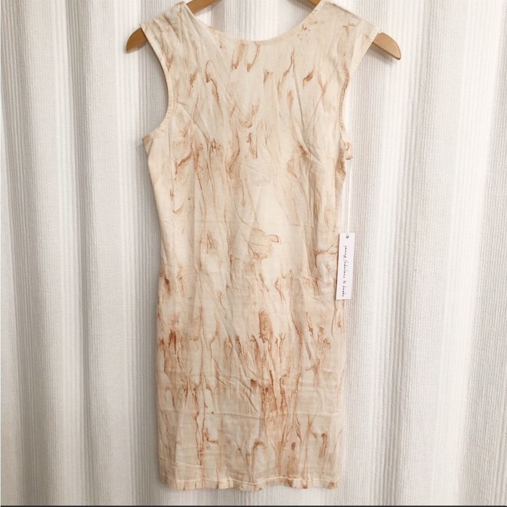 Young Fabulous and Broke Pink Marble Tie Dye Dress - Picture 2 of 4